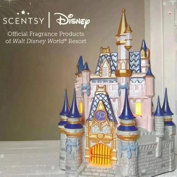 Scentsy Other - HTF~Scentsy Walt Disney World 50th Anniversary Cinderella Castle Wax Warmer